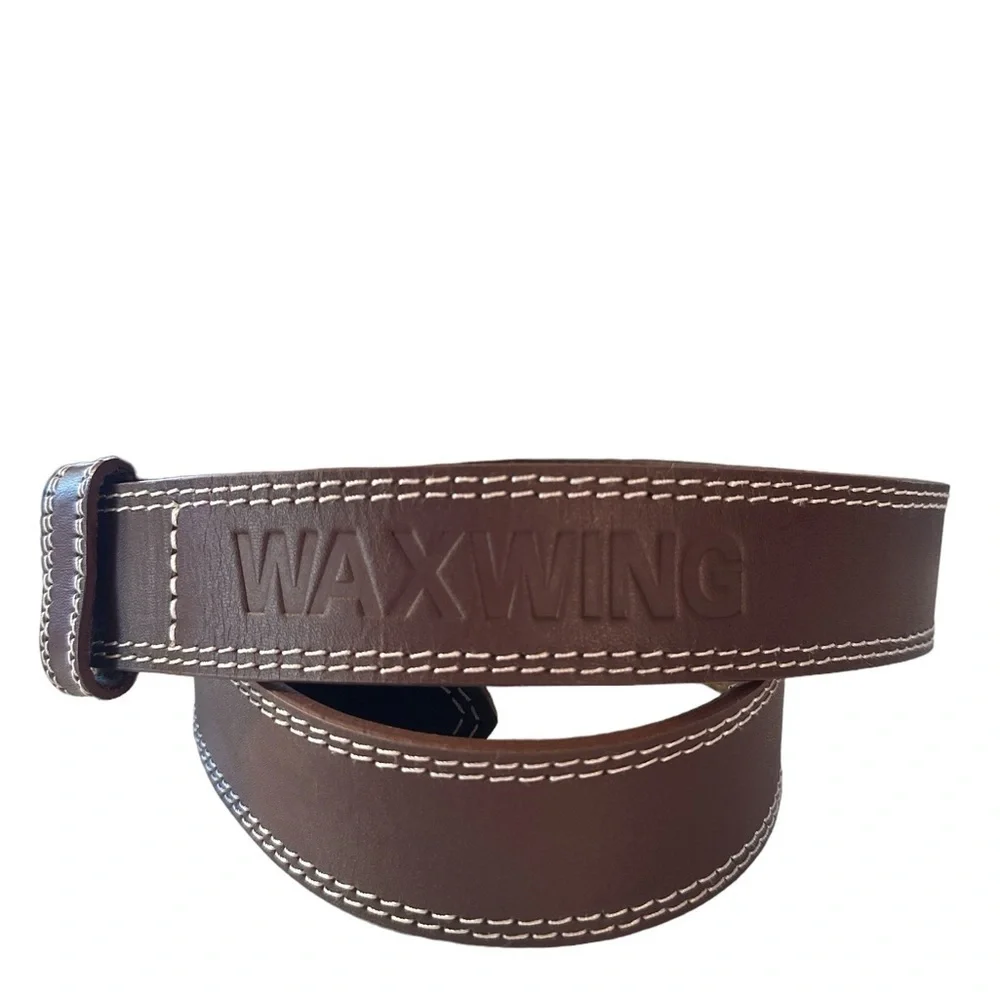 WAXWING Quality First Hand Crafted Genuine Leather Men’s Belt Size 32-34 L 42”